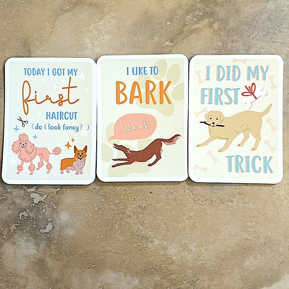 NWOT Puppy Milestone Cards - Picture 3 of 3